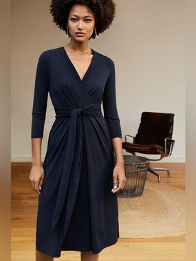 *New* The Fold Keyes Dress in Navy, Size 10